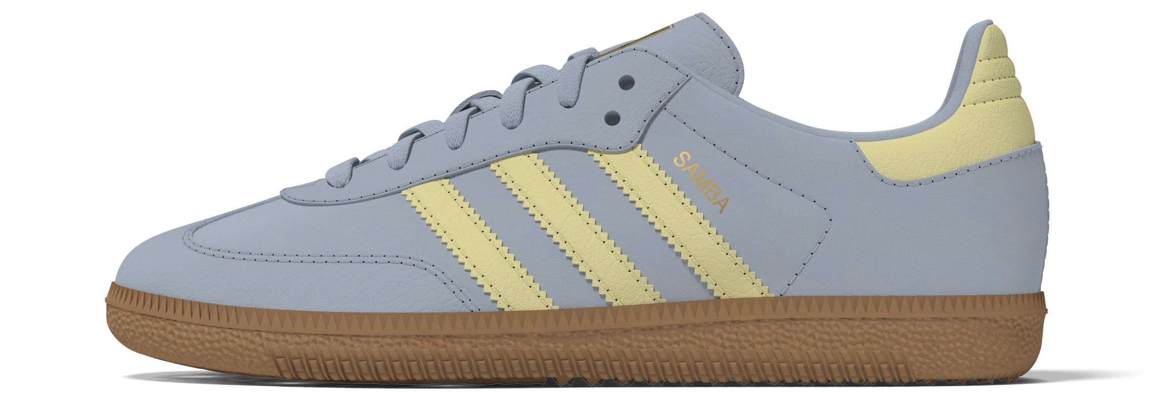KIDS ADIDAS SAMBA C (WONDER BLUE/ YELLOW)