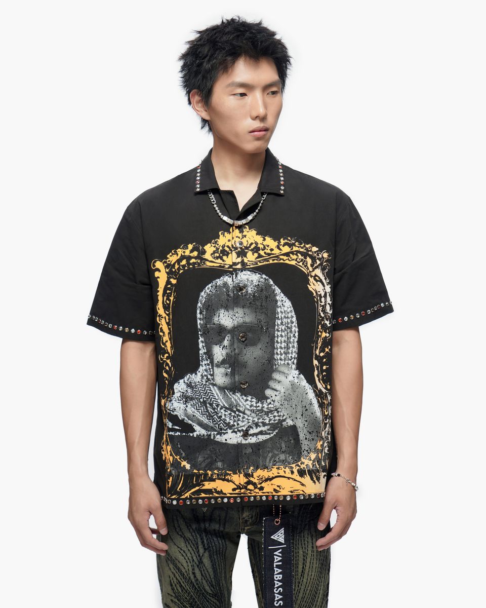 MENS VALABASAS FRAMEWORK SHIRT (BLACK)