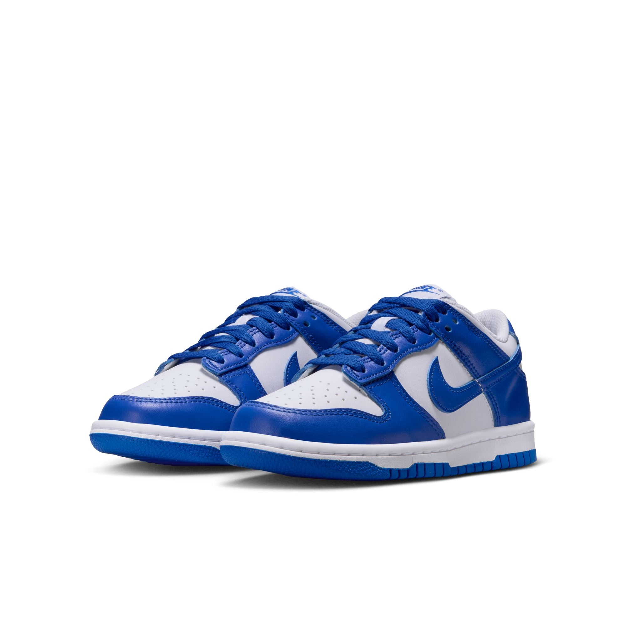 KIDS NIKE DUNK LOW GS (WHITE/HYPER ROYAL)