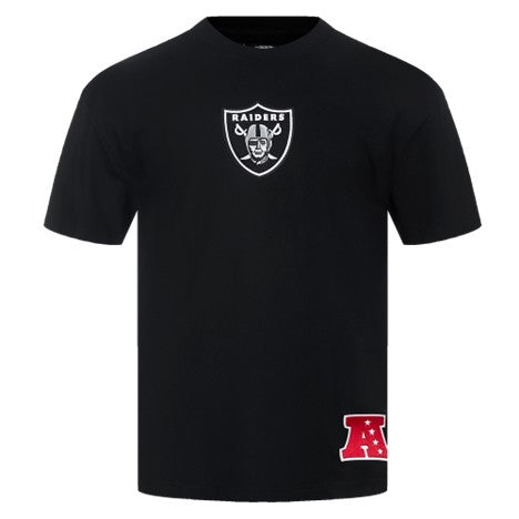MENS PRO STANDARD LAS VEGAS RAIDERS WINGSPAN M CJ DROP SHOULDER T-SHIRT (BLACK)