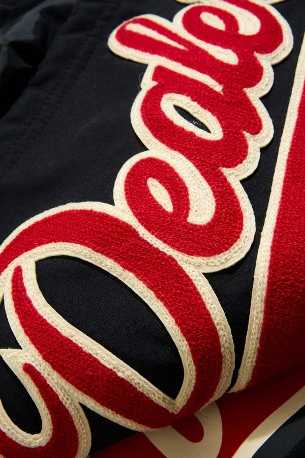 MENS JORDAN CRAIG LOCAL DEALER ZIP UP WINDBREAKER (BLACK)