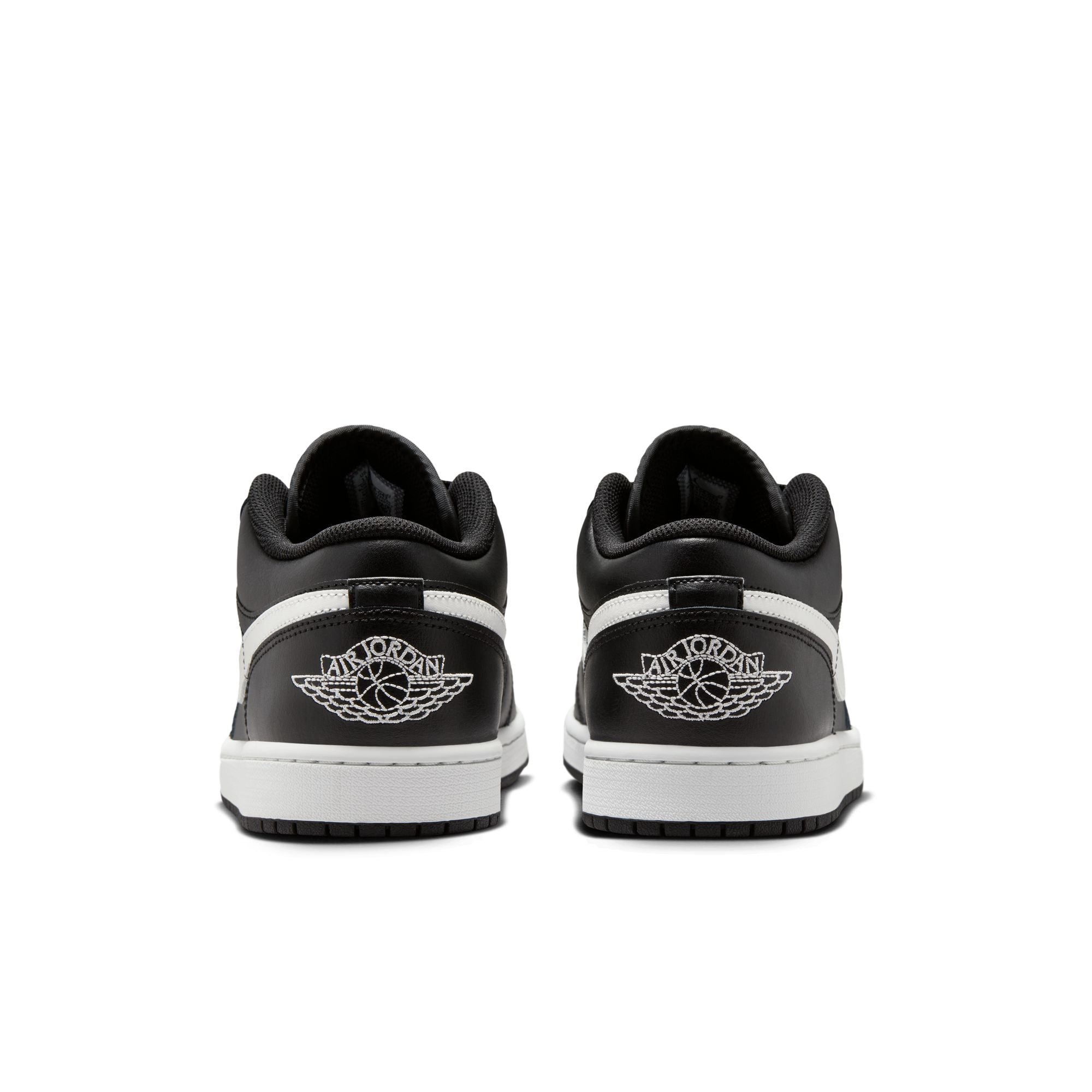 MENS AIR JORDAN 1 LOW (BLACK/SUMMIT WHITE)