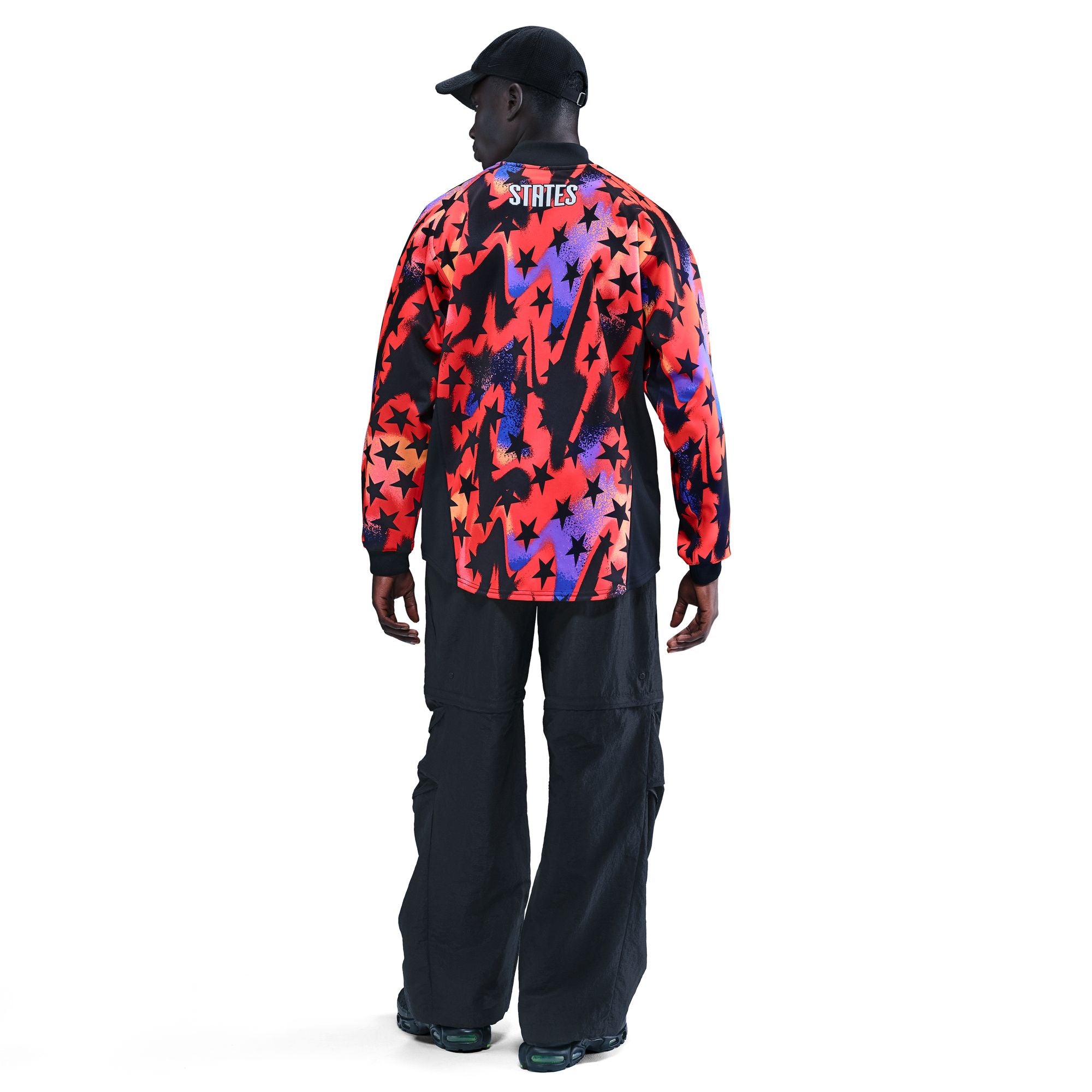 MENS NIKE USA AU GOALKEEPER SHIRT (BLACK/BRIGHT CRIMSON)