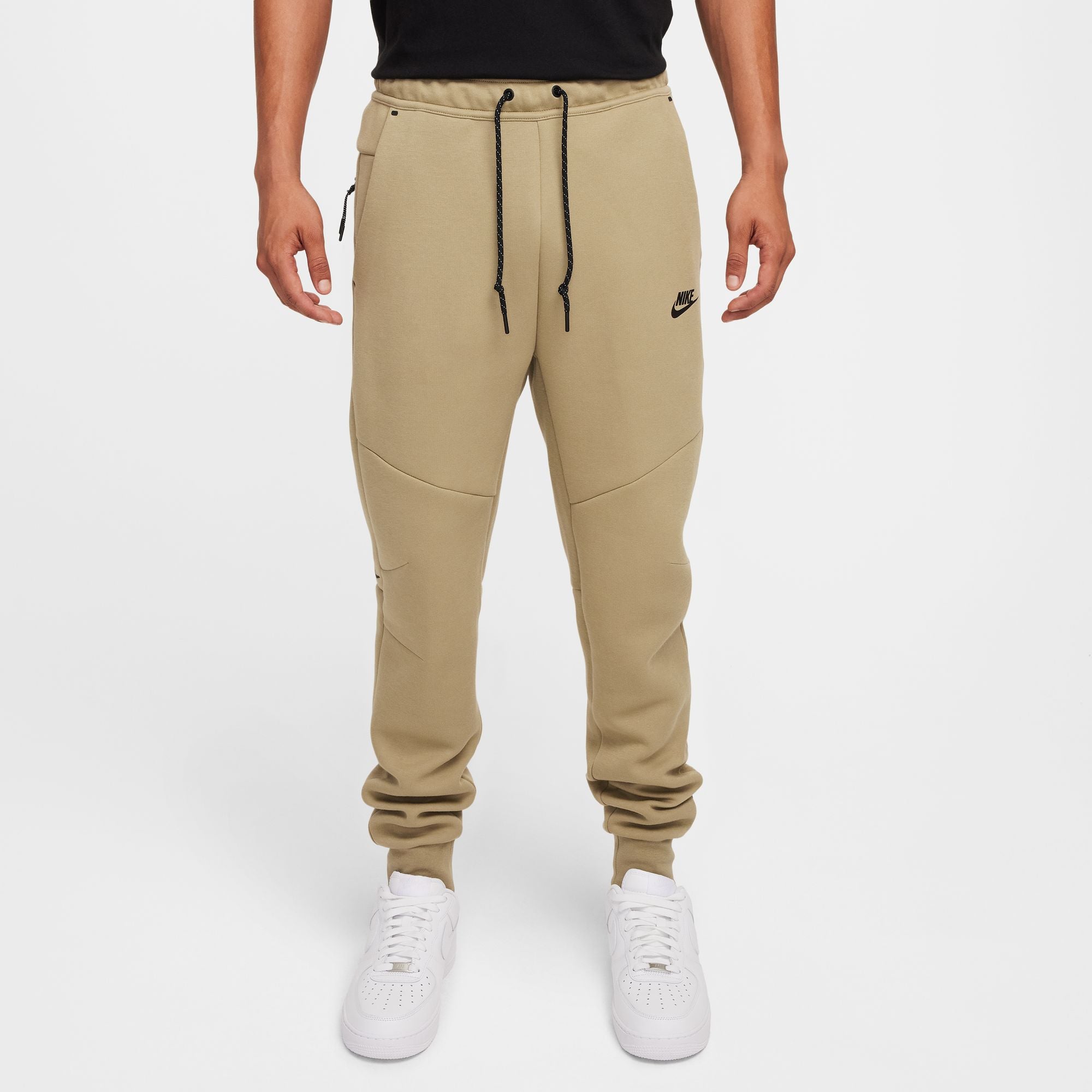 MENS NIKE TECH FLEECE FULL-ZIP WINDRUNNER WARMUP (NEUTRAL OLIVE/BLACK)