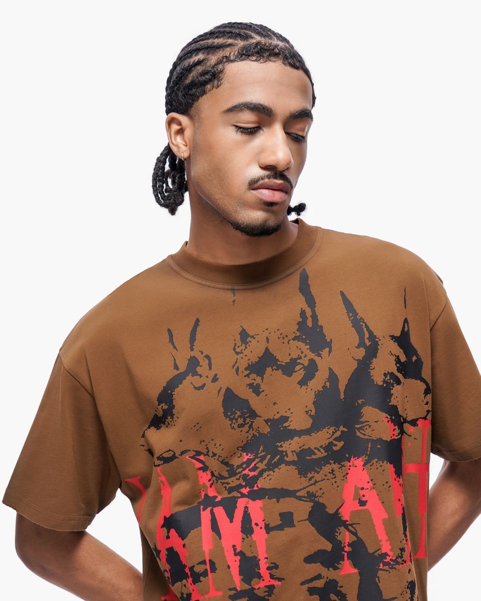 MENS VALABASAS "ART" SHIRT (BROWN)
