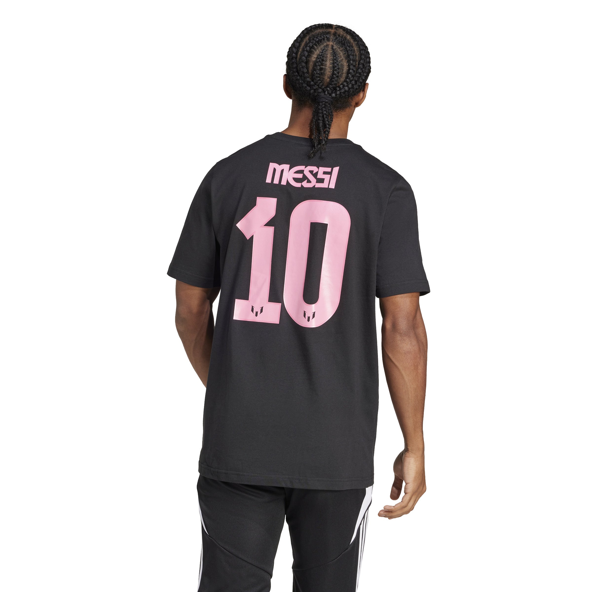 MENS ADIDAS MESSI T-SHIRT (BLACK)
