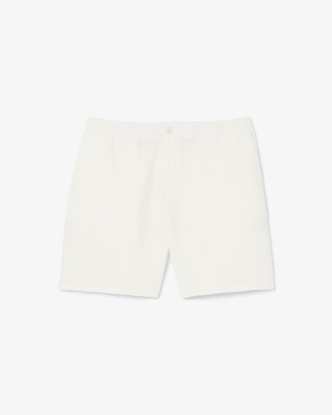 MENS LACOSTE LIGHTWEIGHT TEXTURED SHORT (WHITE)