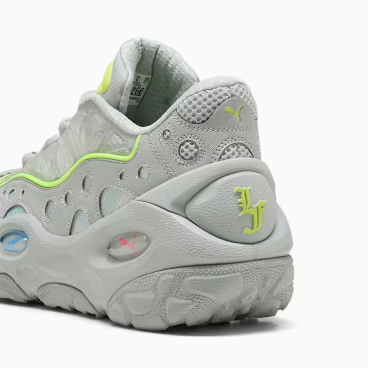 MENS PUMA LA FRANCE RNNR (FLAT LIGHT GRAY-SUNSET GLOW-YELLOW ALERT)