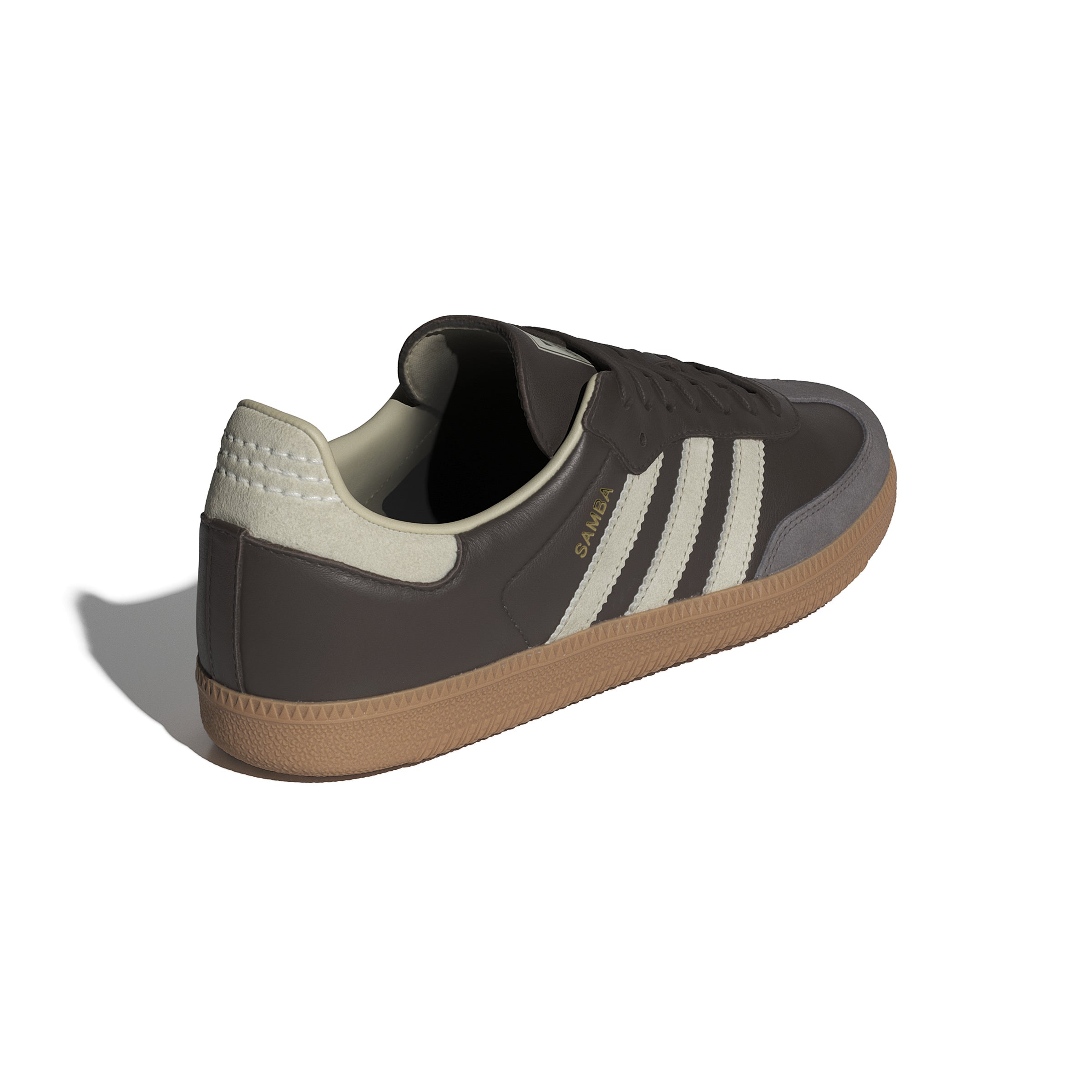 MENS ADIDAS SAMBA OG (BROWN / PUTTY GREY / GOLD METALLIC)