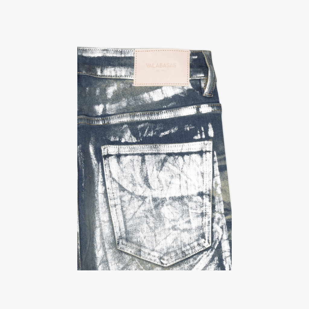 MENS VALABASAS "MR.FLEX" WAXED JEAN (SILVER WAXED)