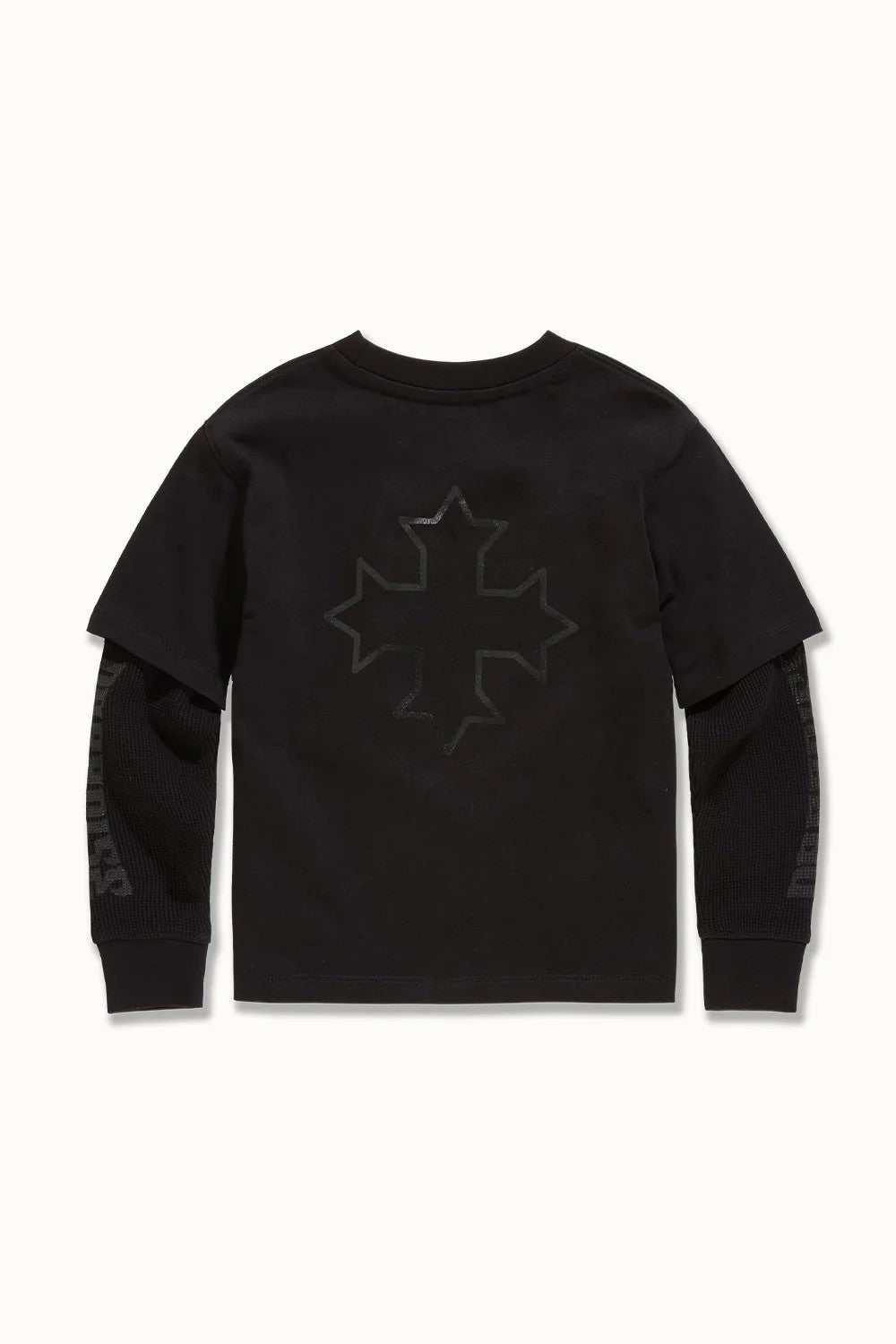 KIDS JORDAN CRAIG BLOOD SPORT WAFFLE THERMAL T-SHIRT (BLACK)