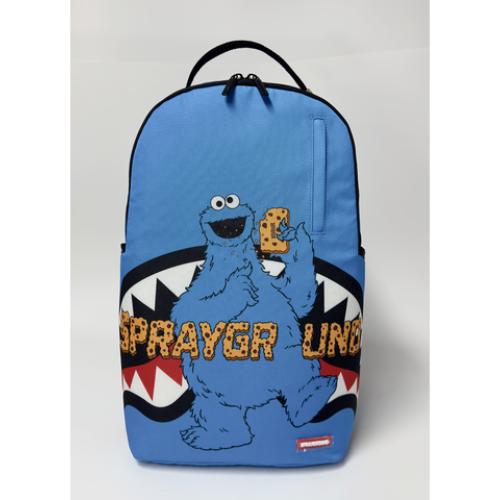 SESAME STREET COOKIE MONSTER SG CORE COOKIE LOGO DLXSR BACKPACK