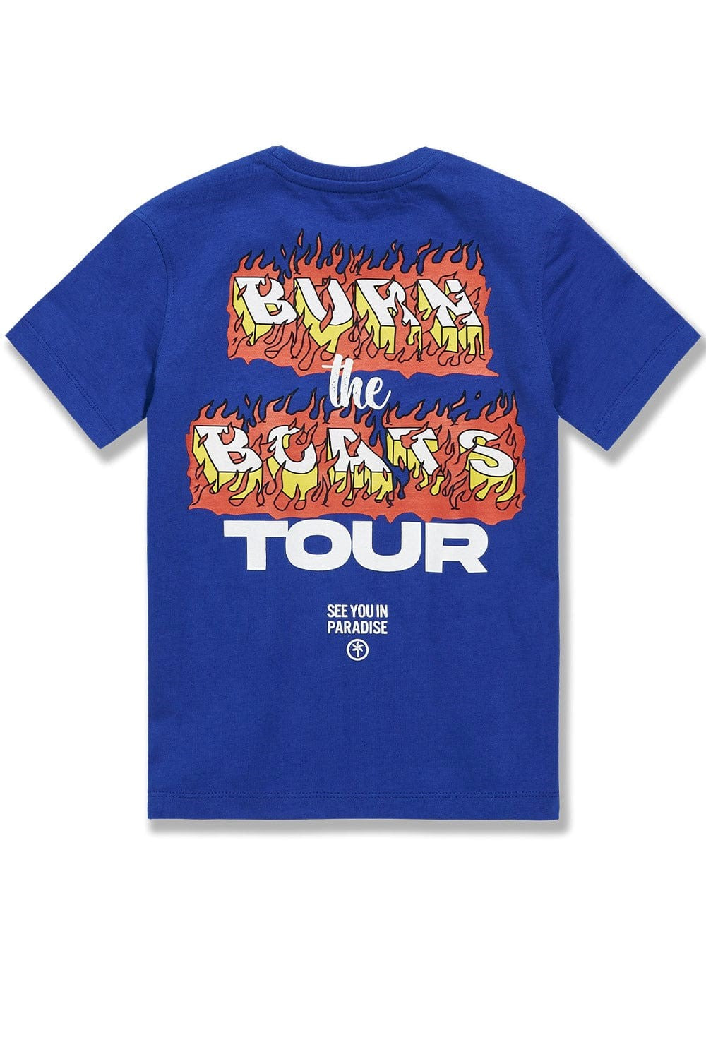 KIDS JORDAN CRAIG BURN THE BOATS T-SHIRT (ROYAL)