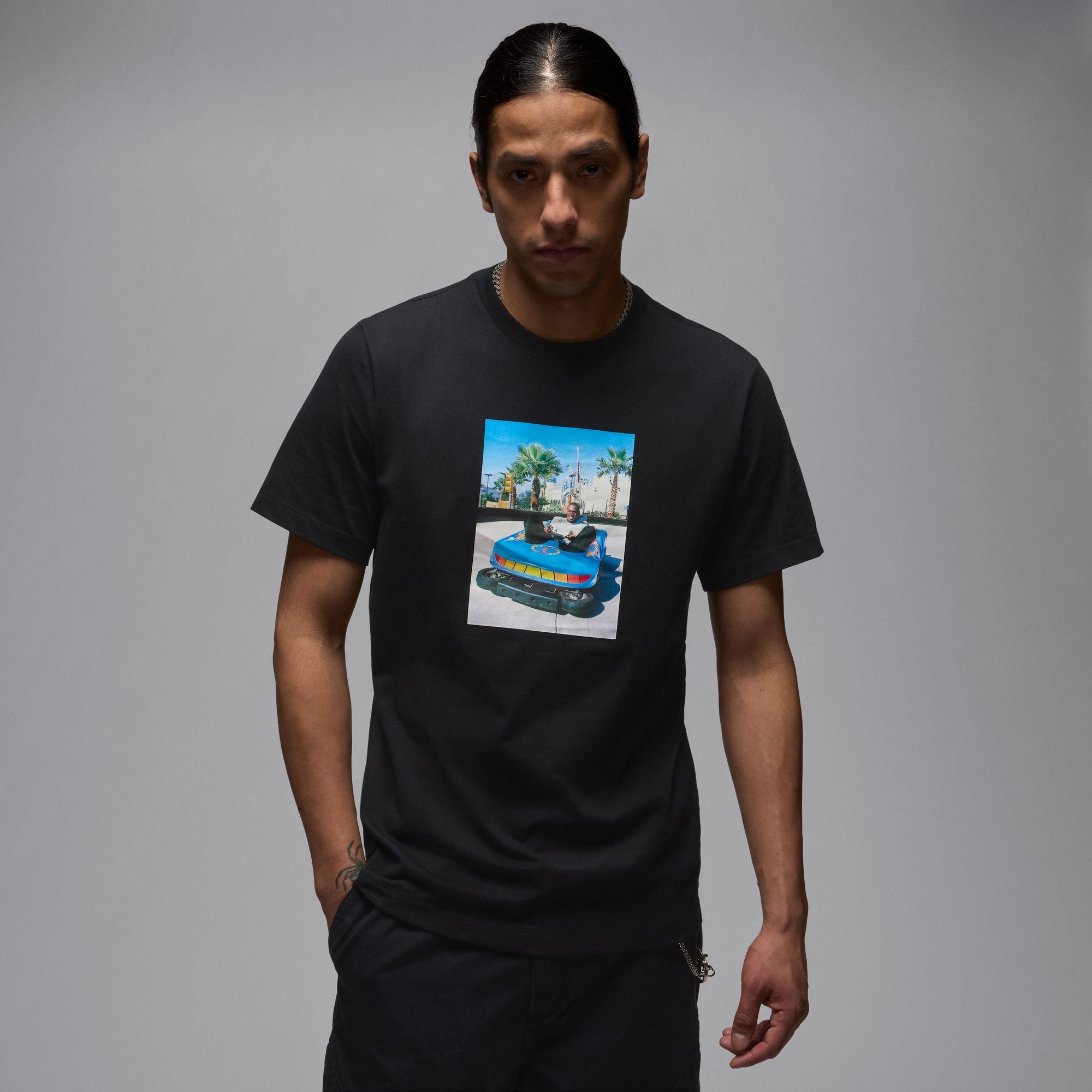 MENS JORDAN BRAND PHOTO SS SHIRT (BLACK)
