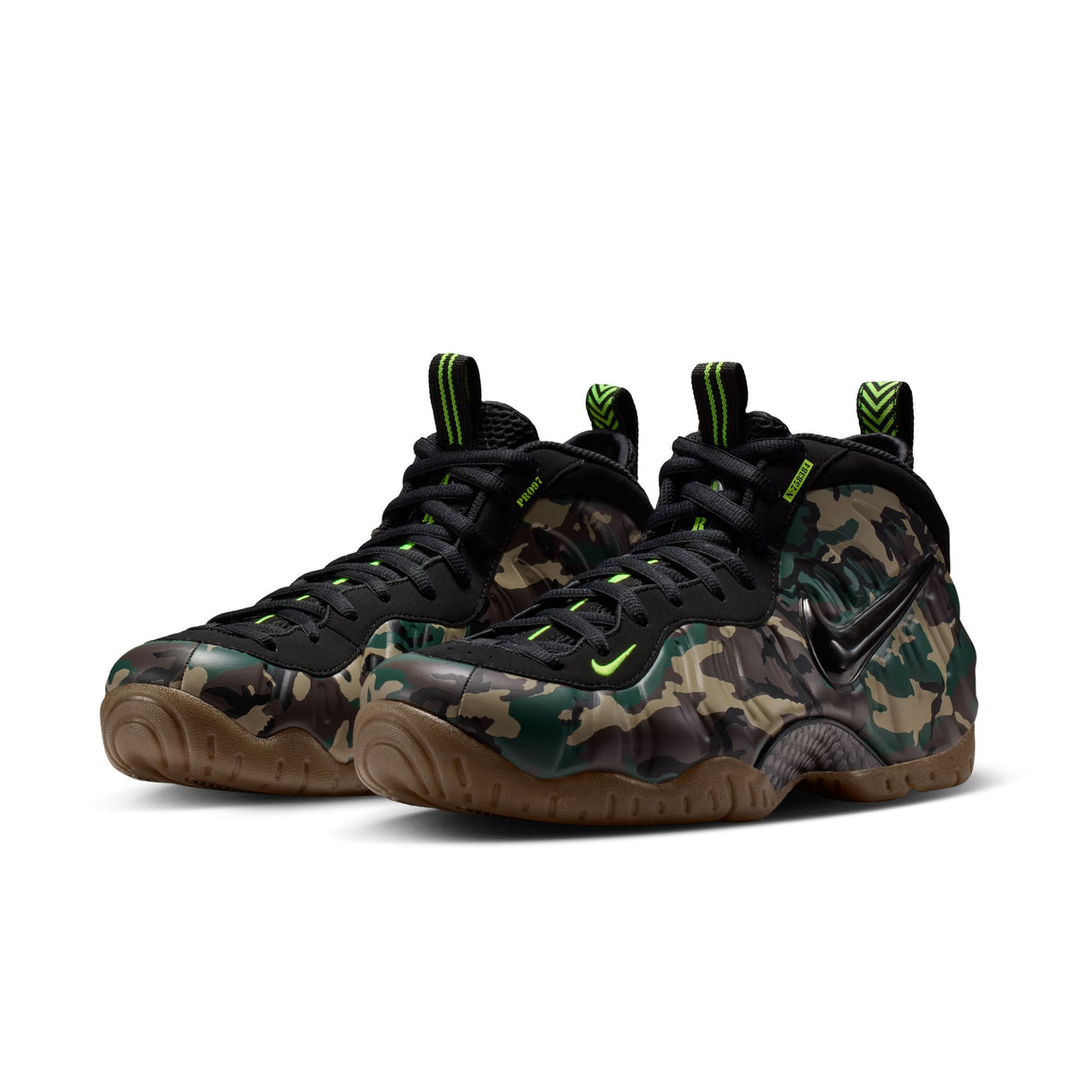 MENS NIKE AIR FOAMPOSITE PRO PRM (GREEN CAMO)