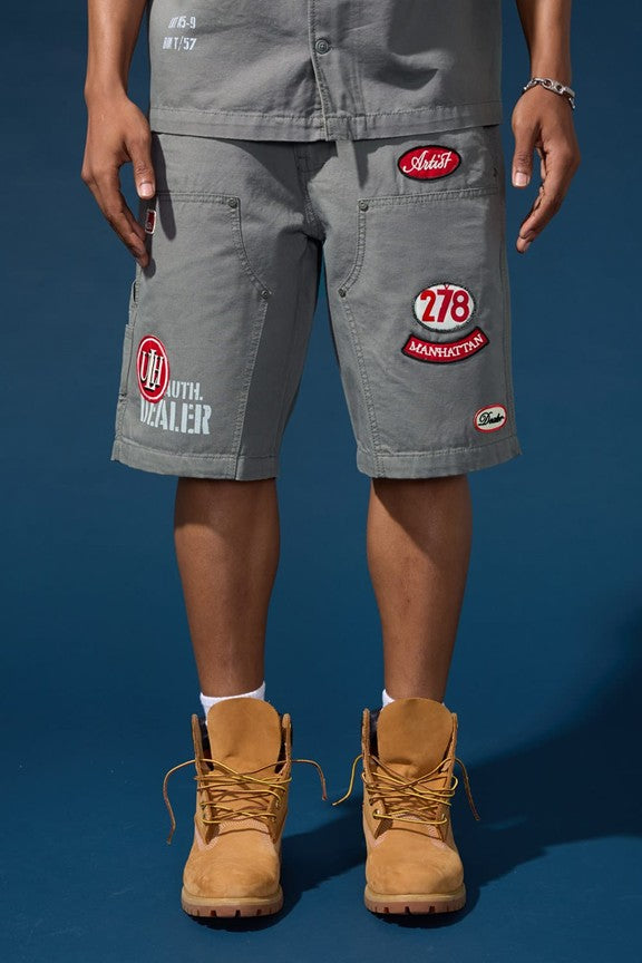 MENS JORDAN CRAIG THE RE-UP SHORT (CHARCOAL)