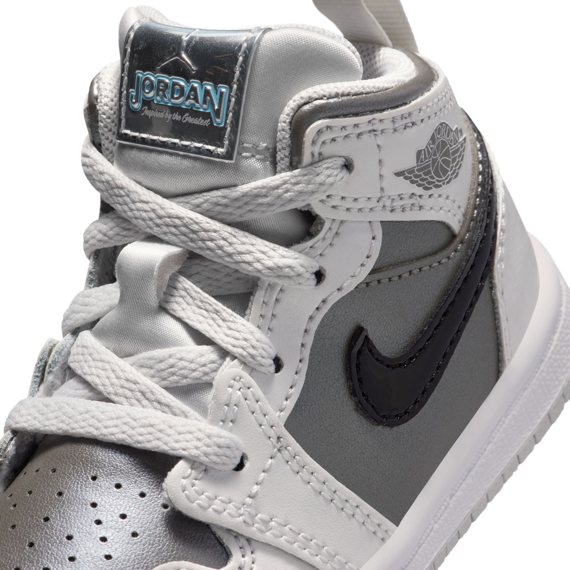 KIDS JORDAN 1 MID SE TD (PHOTON DUST/BLUE CHILL/FLAT PEWTER/BLACK)