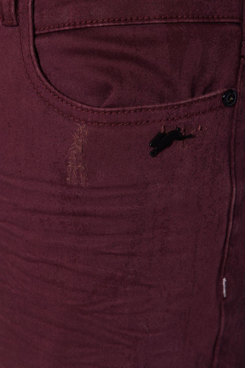 AARON | MENS TWILL JEAN (CRANBERRY)