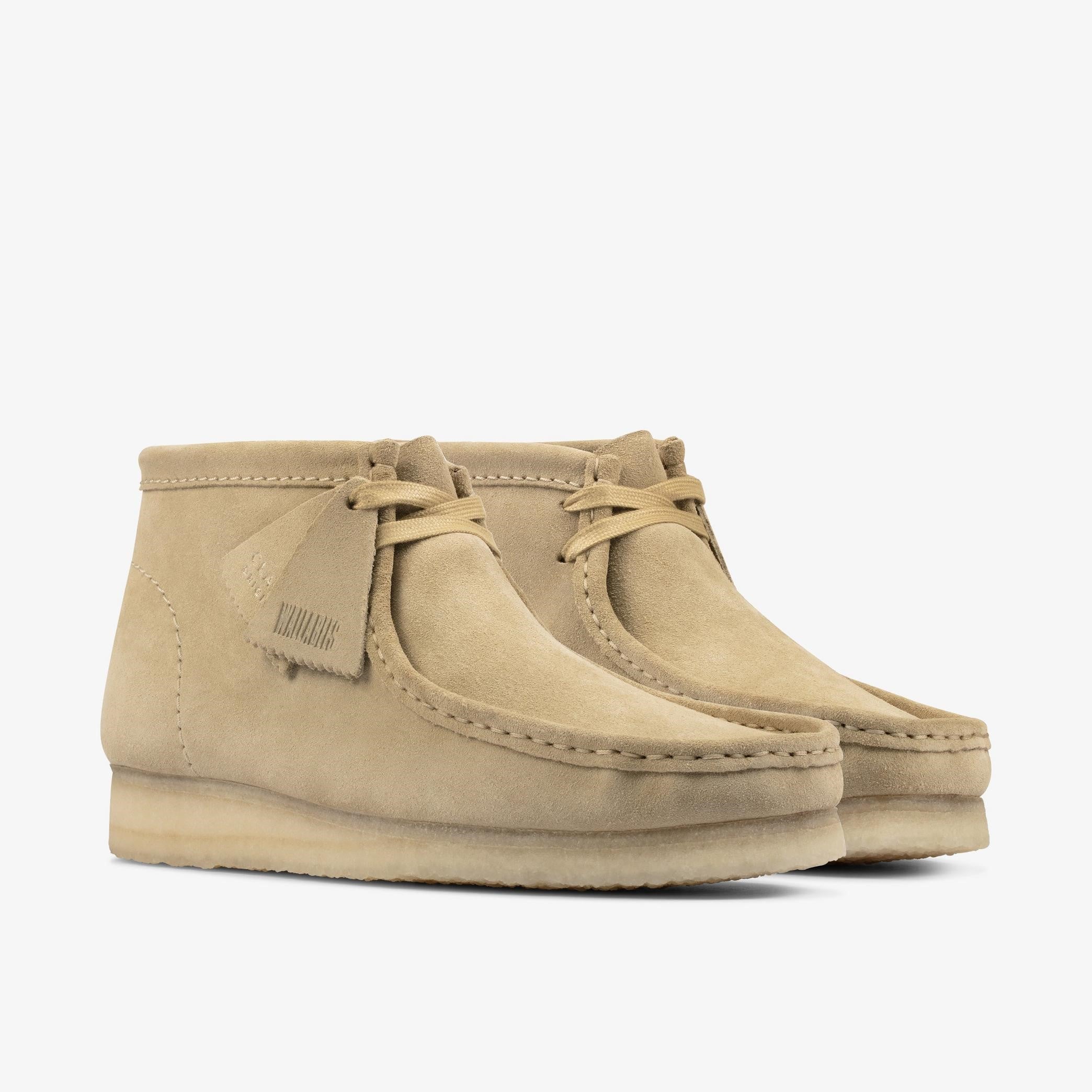MENS CLARKS WALLABEE BOOT (MAPLE SUEDE)