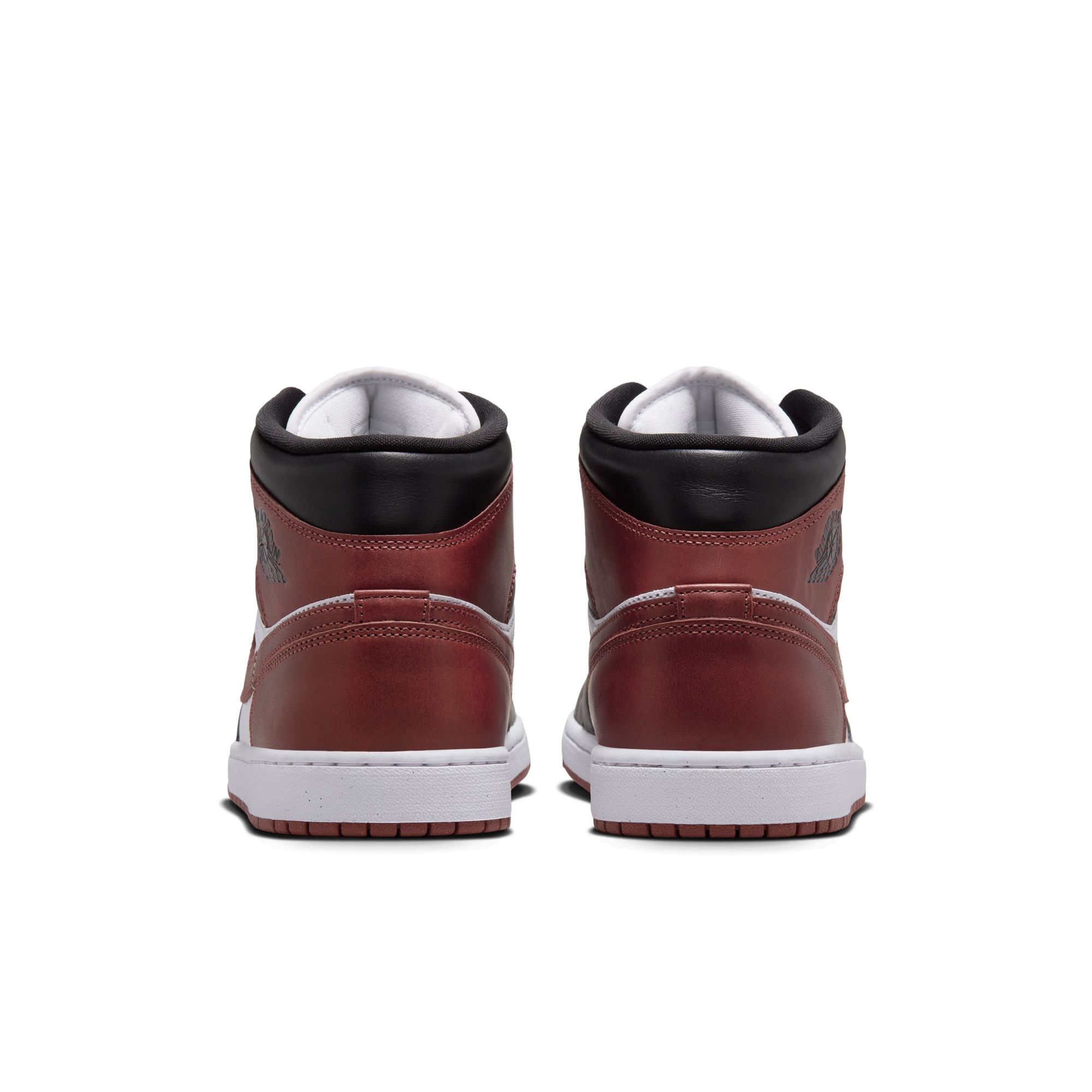 MENS AIR JORDAN 1 MID SE (WHITE/DARK PONY/BLACK)
