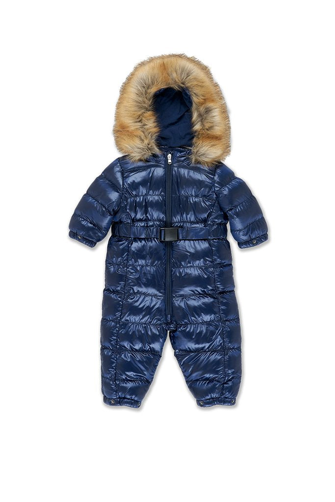 NEWBORN JORDAN CRAIG ASTORIA SNOWSUIT (NAVY)