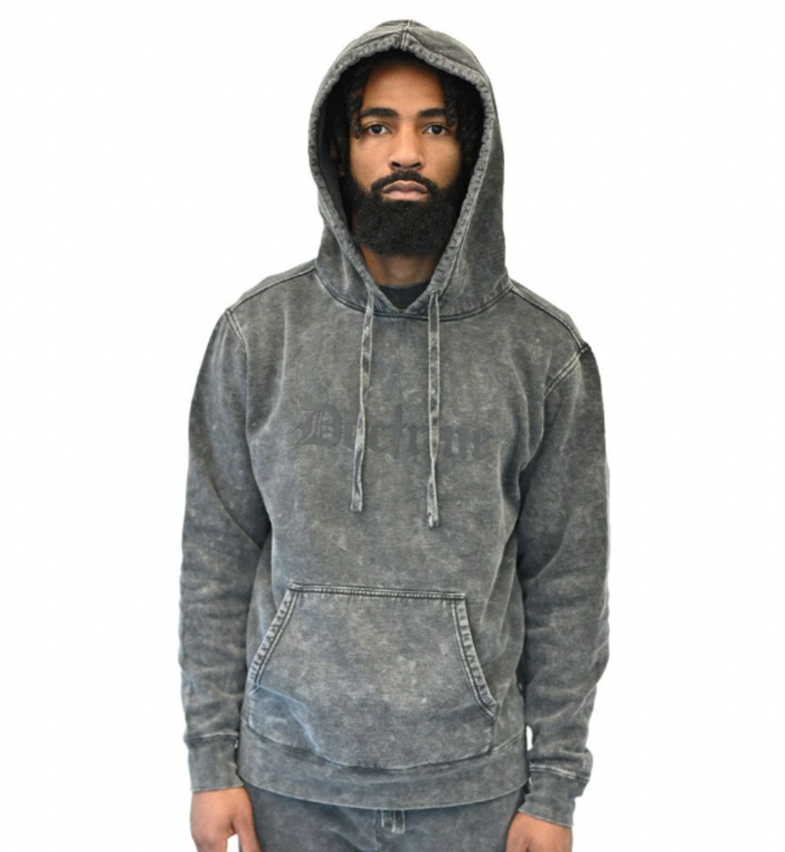 MENS DOCTRINE SIGNATURE HOODIE (CHARCOAL WASH)
