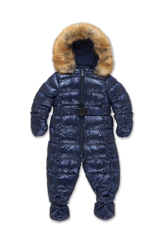 NEWBORN JORDAN CRAIG ASTORIA SNOWSUIT (NAVY)