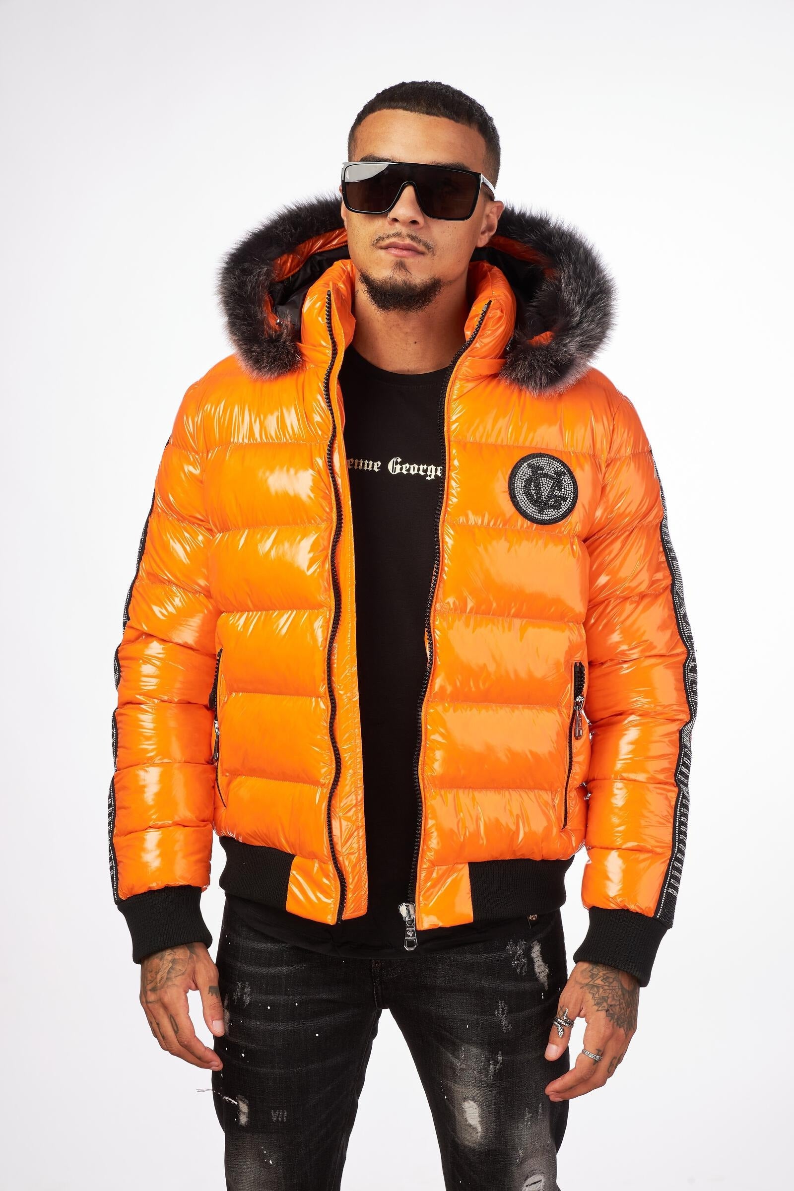 MEN’S NYLON JACKET WITH REAL FUR