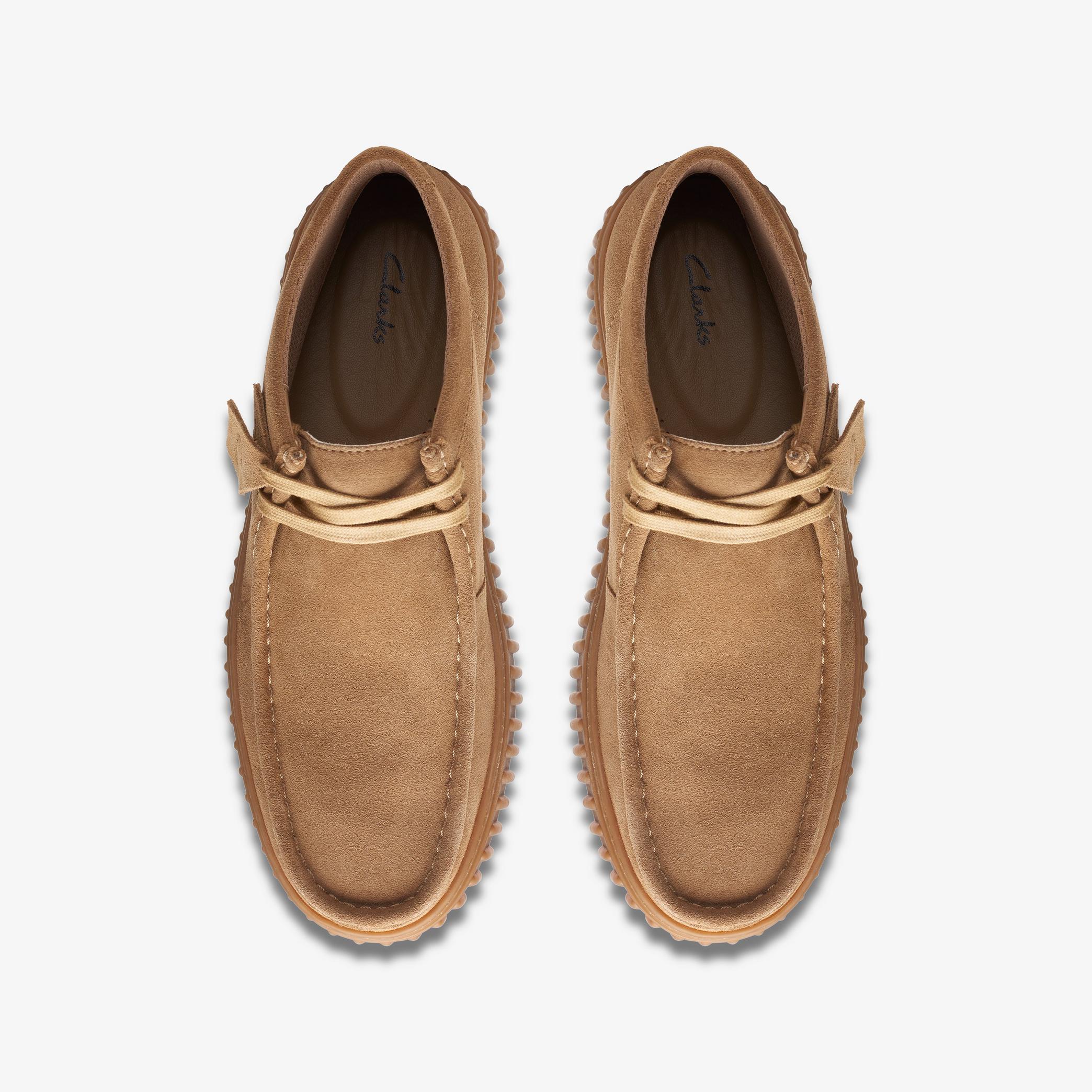 MENS CLARKS TORHILL HI (DARK SAND SUEDE)