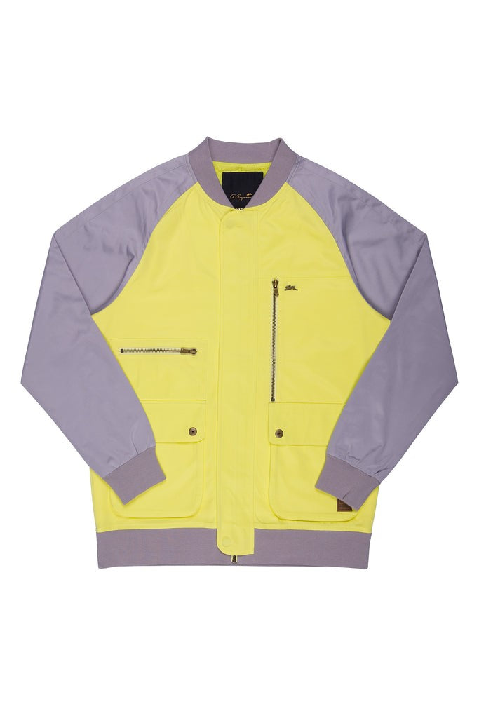 BEN | MEN'S COLOR BLOCK JACKET (YELLOW)