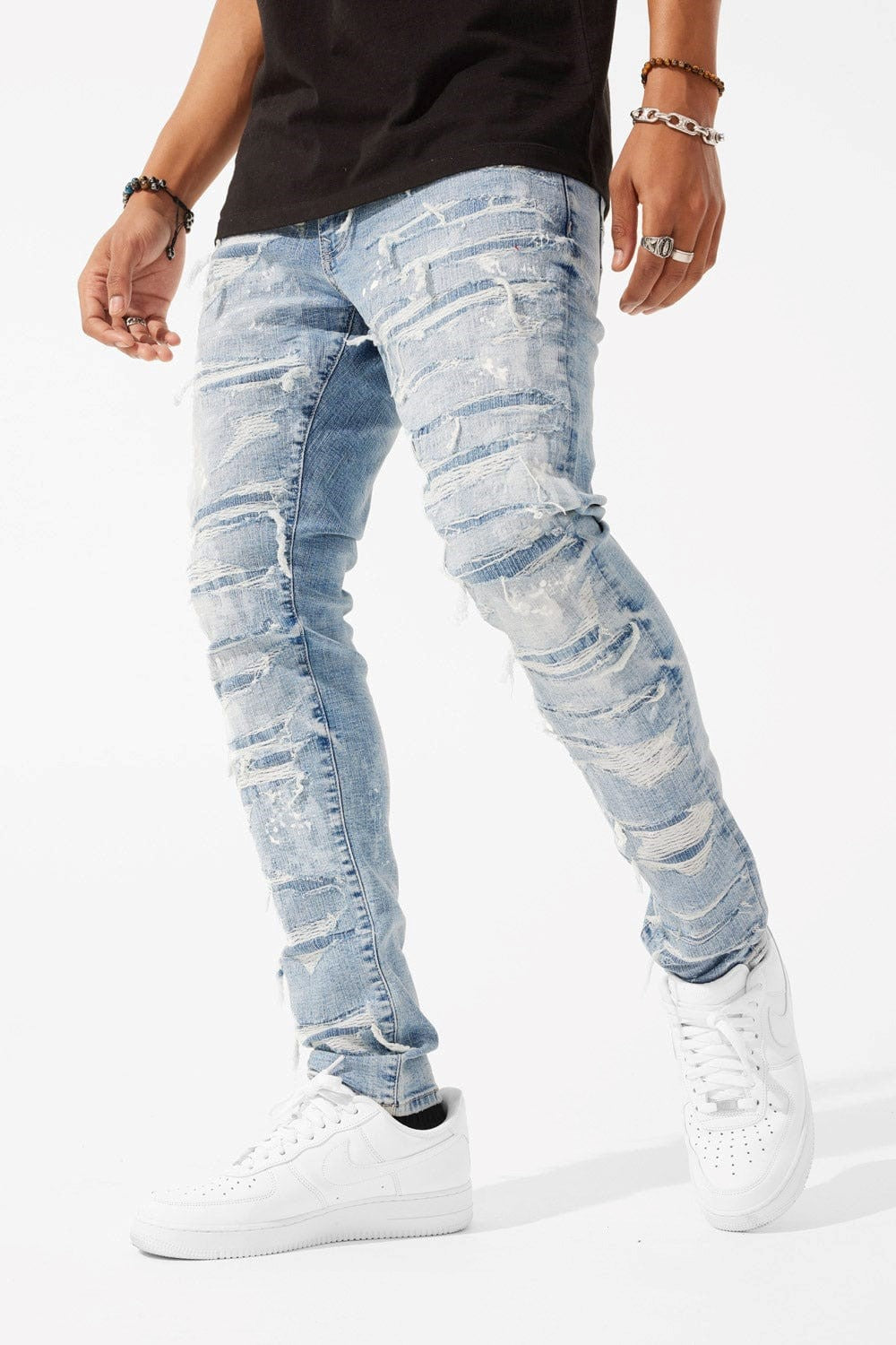 MENS JORDAN CRAIG GLADIATOR DENIM (ARCTIC WASH)