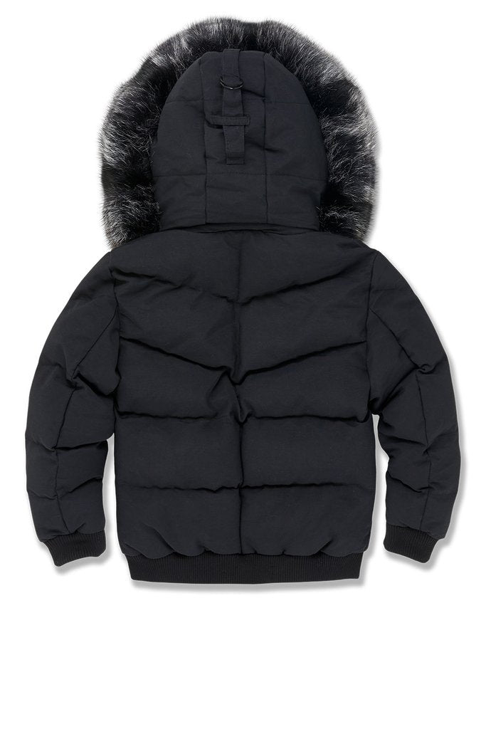 KID'S JORDAN CRAIG HOLLIS BOMBER JACKET (BLACK)