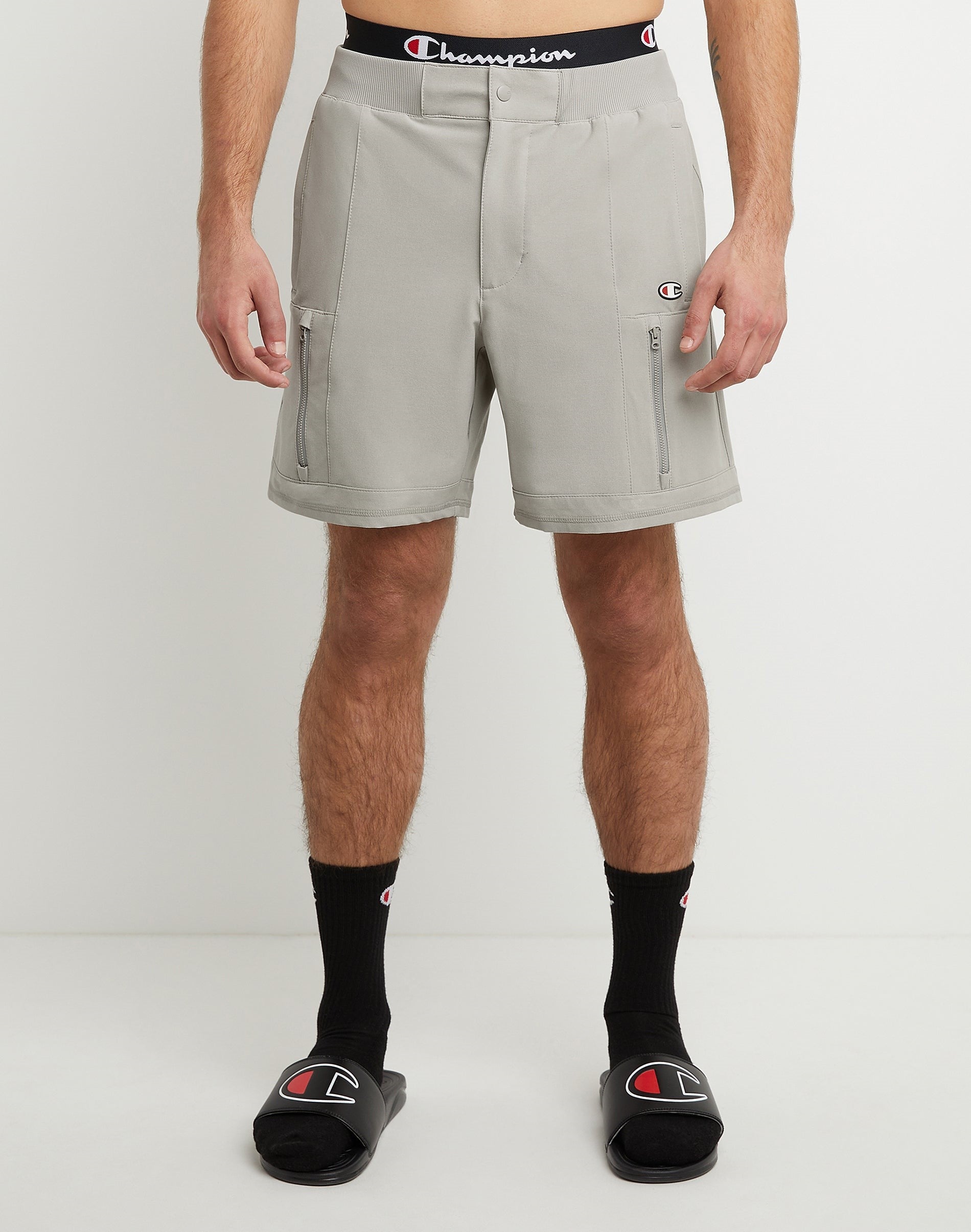 MEN'S CHAMPION 7" CHAMPION DEFENDER SERIES SHORT (OXFORD GREY)