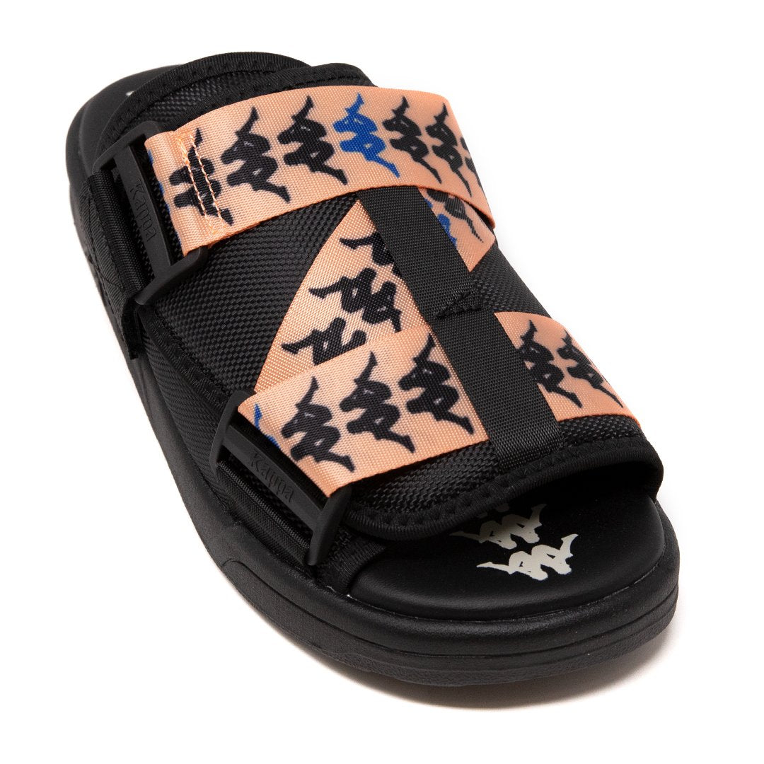 KAPPA BANDA MITEL SANDAL (BLACK/PEACH/BLUE)