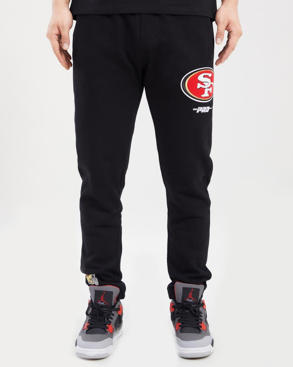 SAN FRANCISCO 49ERS MASH UP LOGO SWEATPANT (BLACK)