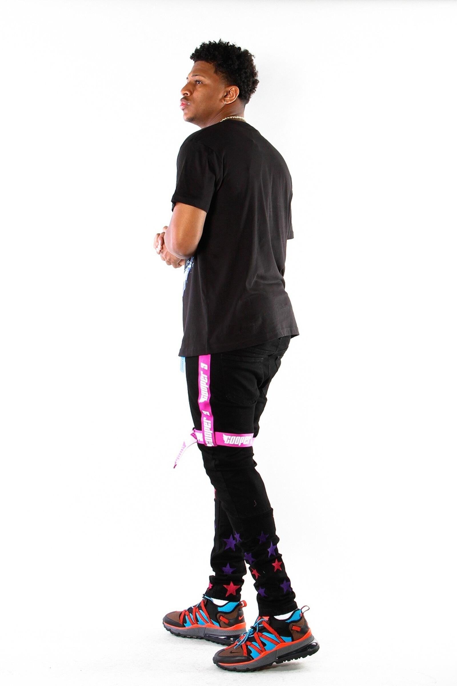 MEN'S 506 "STAR" JEANS (BLACK PURPLE)