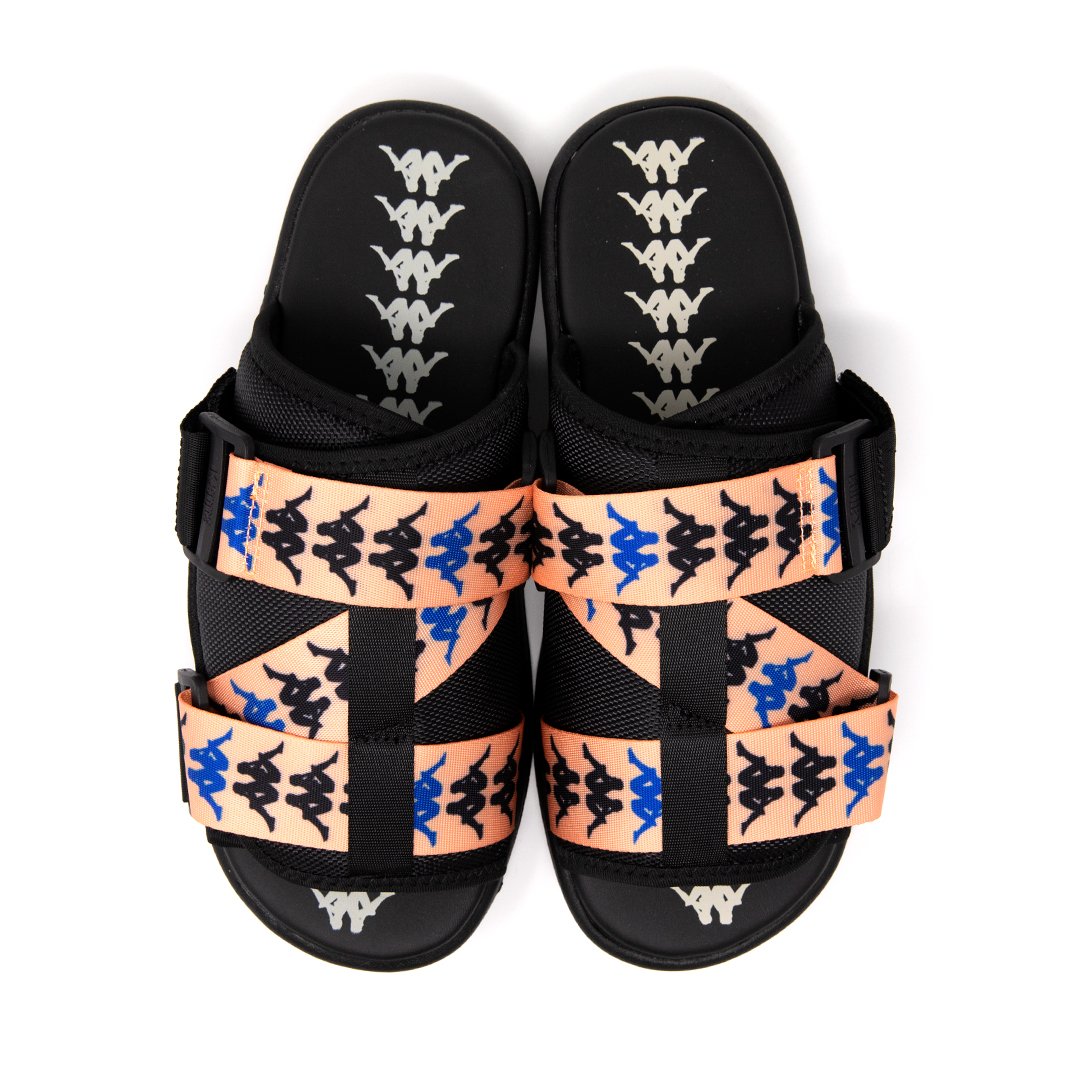 KAPPA BANDA MITEL 7 SANDAL (BLACK/PEACH/BLUE)