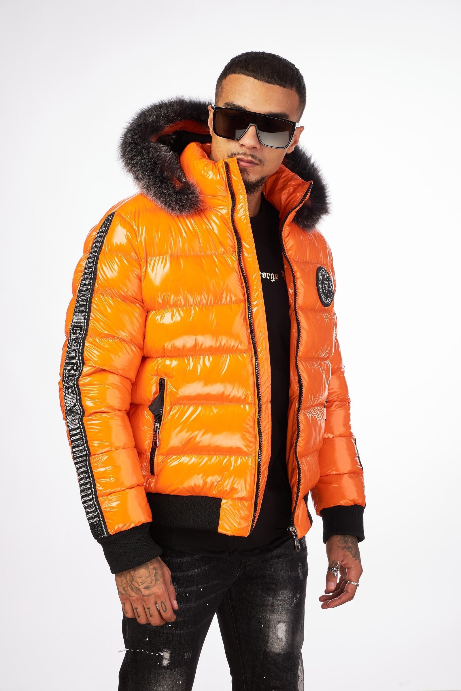 MEN’S NYLON JACKET WITH REAL FUR