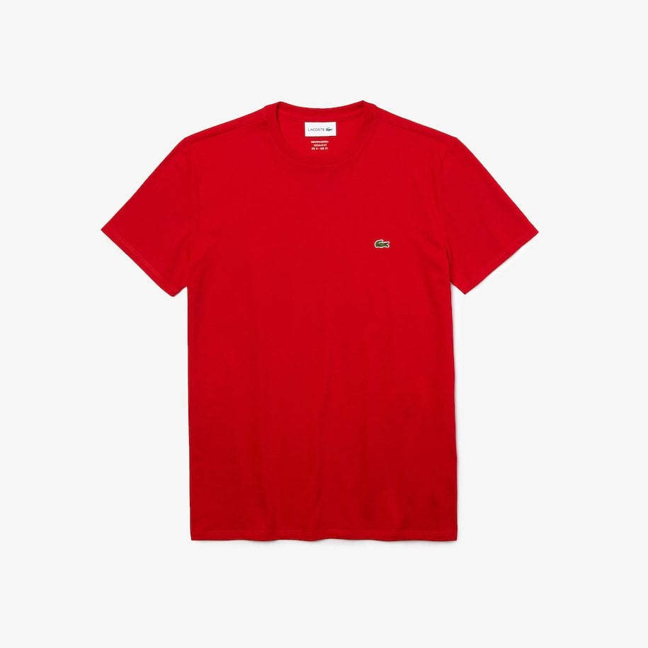 MEN'S CREW NECK PIMA COTTON T-SHIRT (RED)