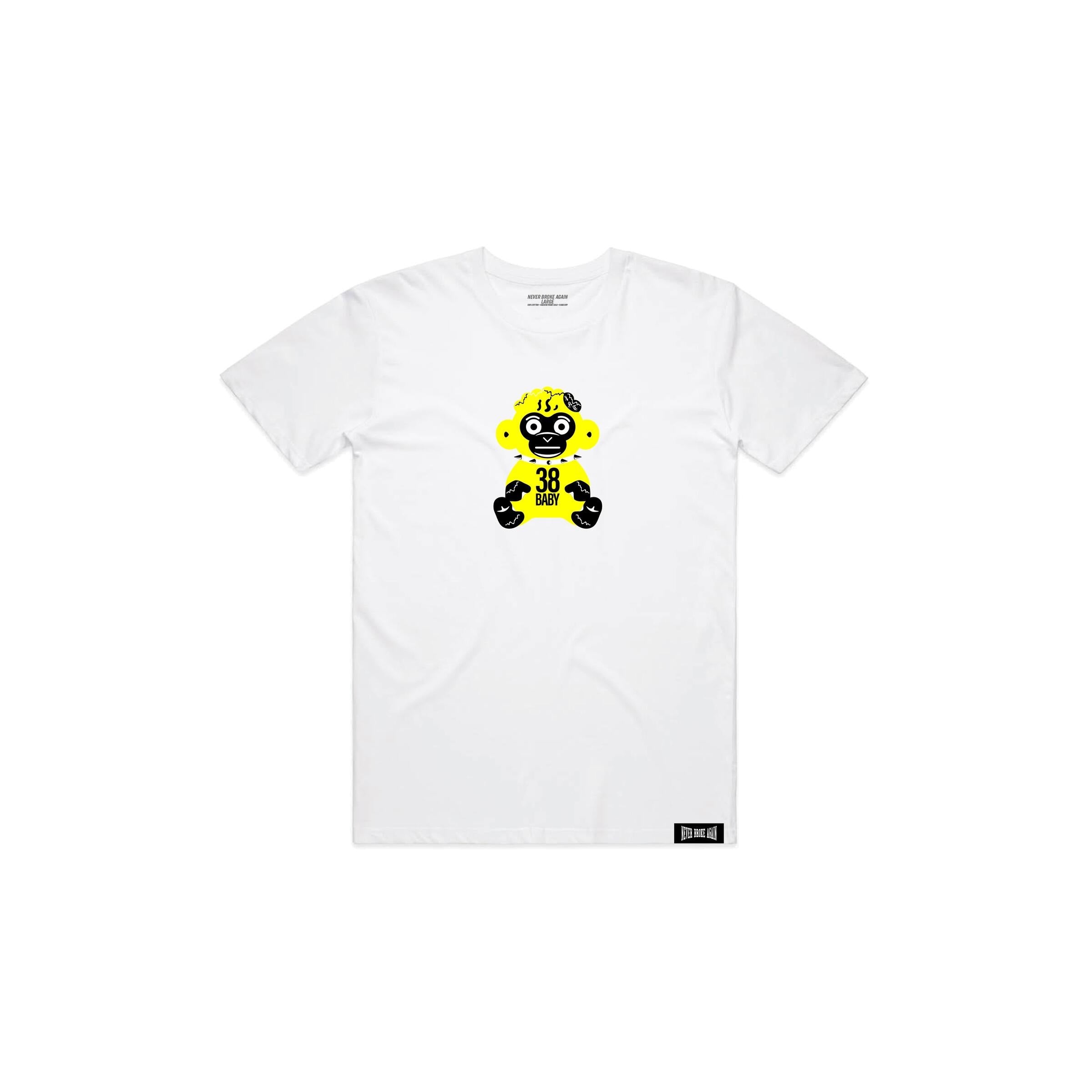 KID'S 38 BABY T-SHIRT (WHITE/YELLOW)