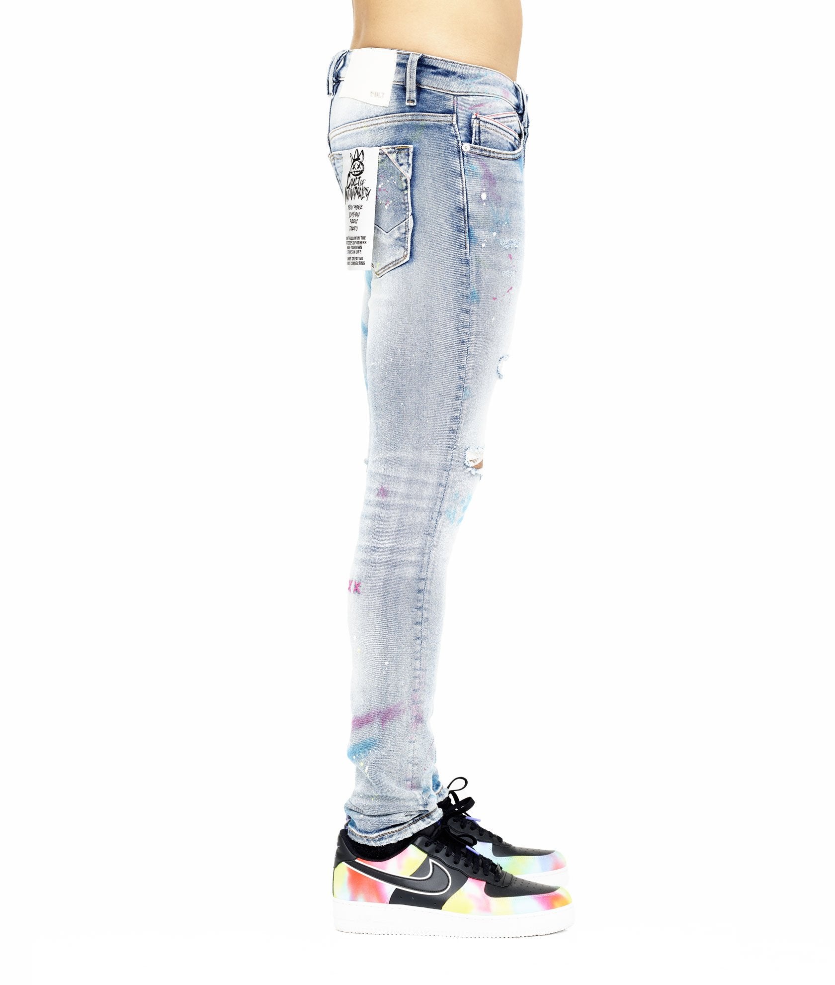 MEN'S PUNK SUPER SKINNY STRETCH (SKITTLE)