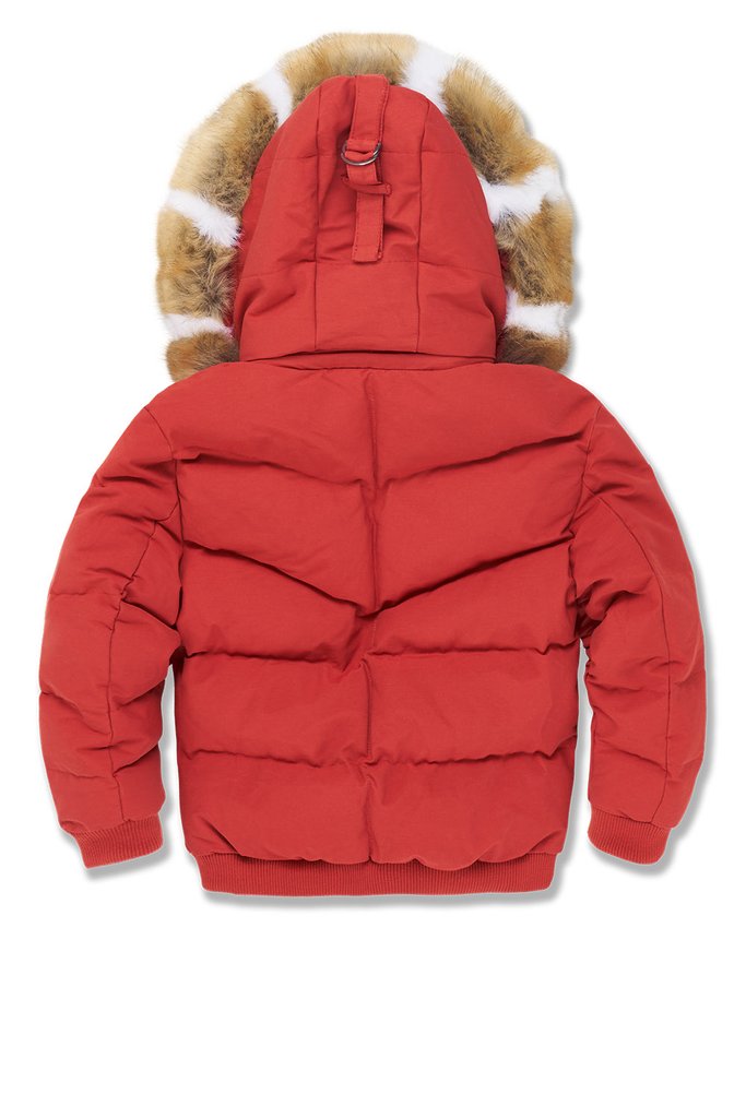 KID'S JORDAN CRAIG HOLLIS BOMBER JACKET (RED)