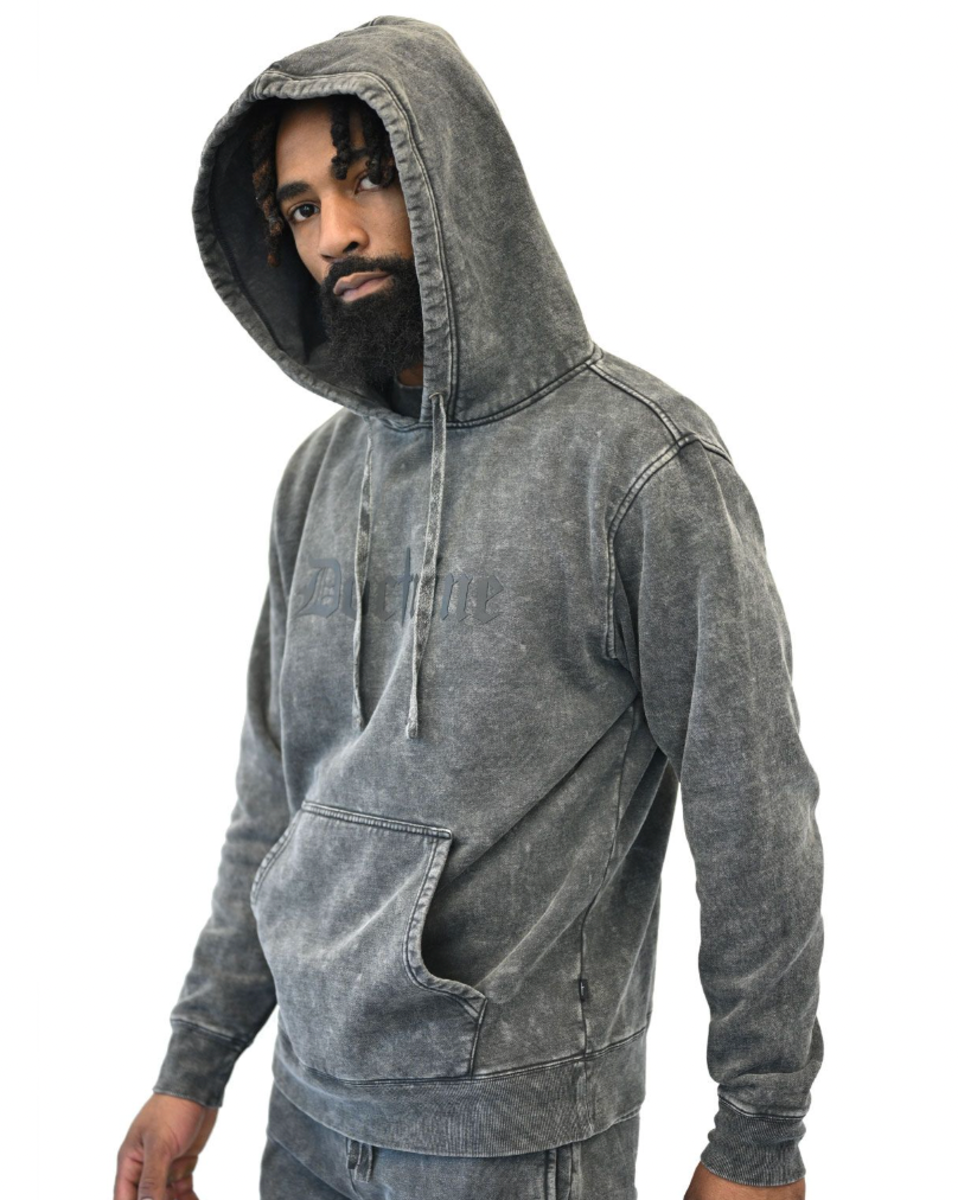 MENS DOCTRINE SIGNATURE HOODIE (CHARCOAL WASH)