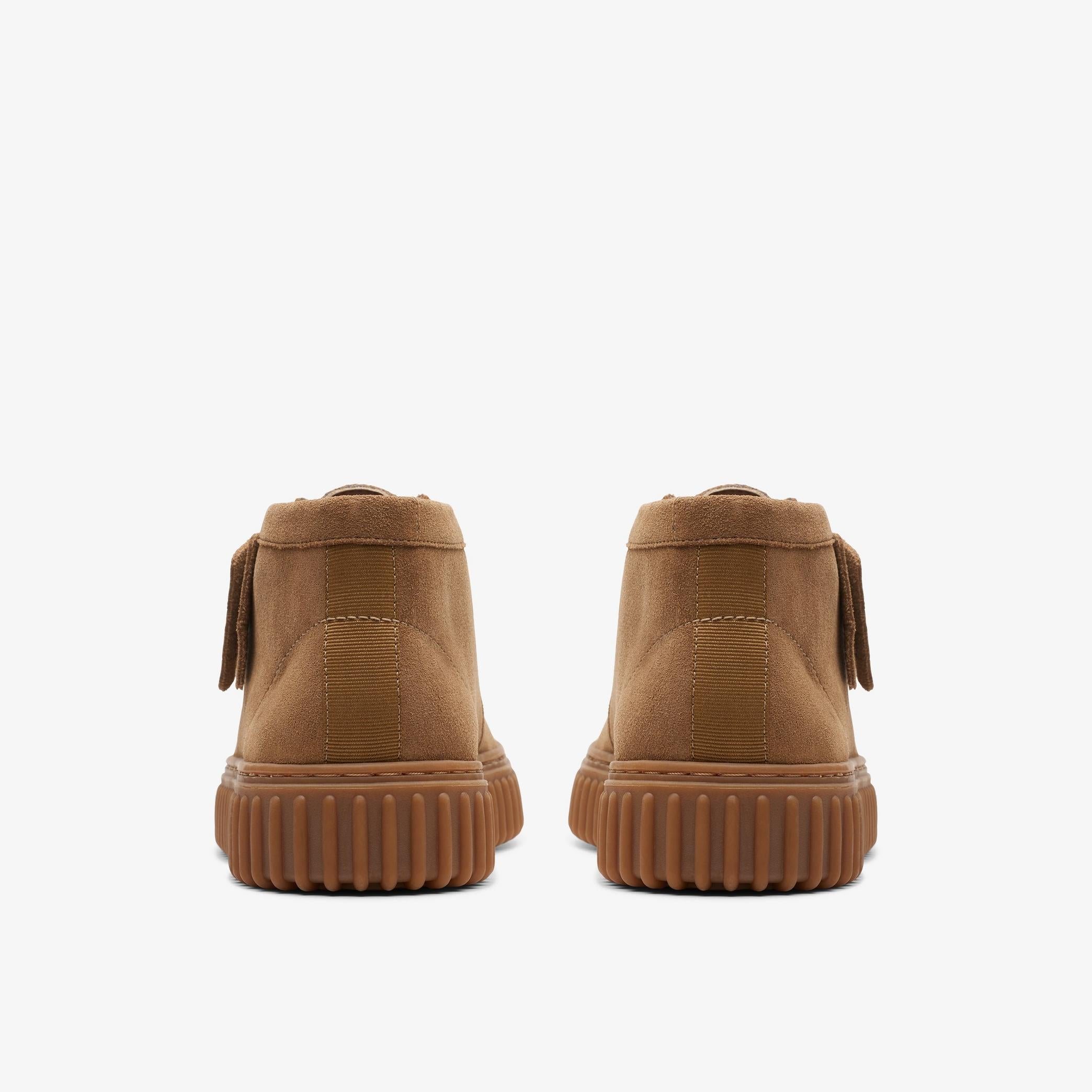 MENS CLARKS TORHILL HI (DARK SAND SUEDE)