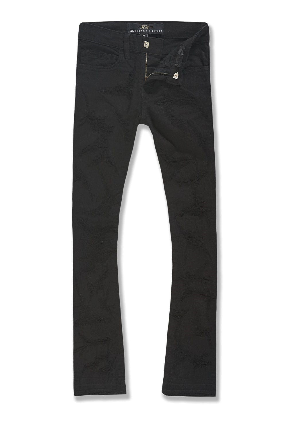 KIDS JORDAN CRAIG SANTORINI STACKED DENIM (BLACK)