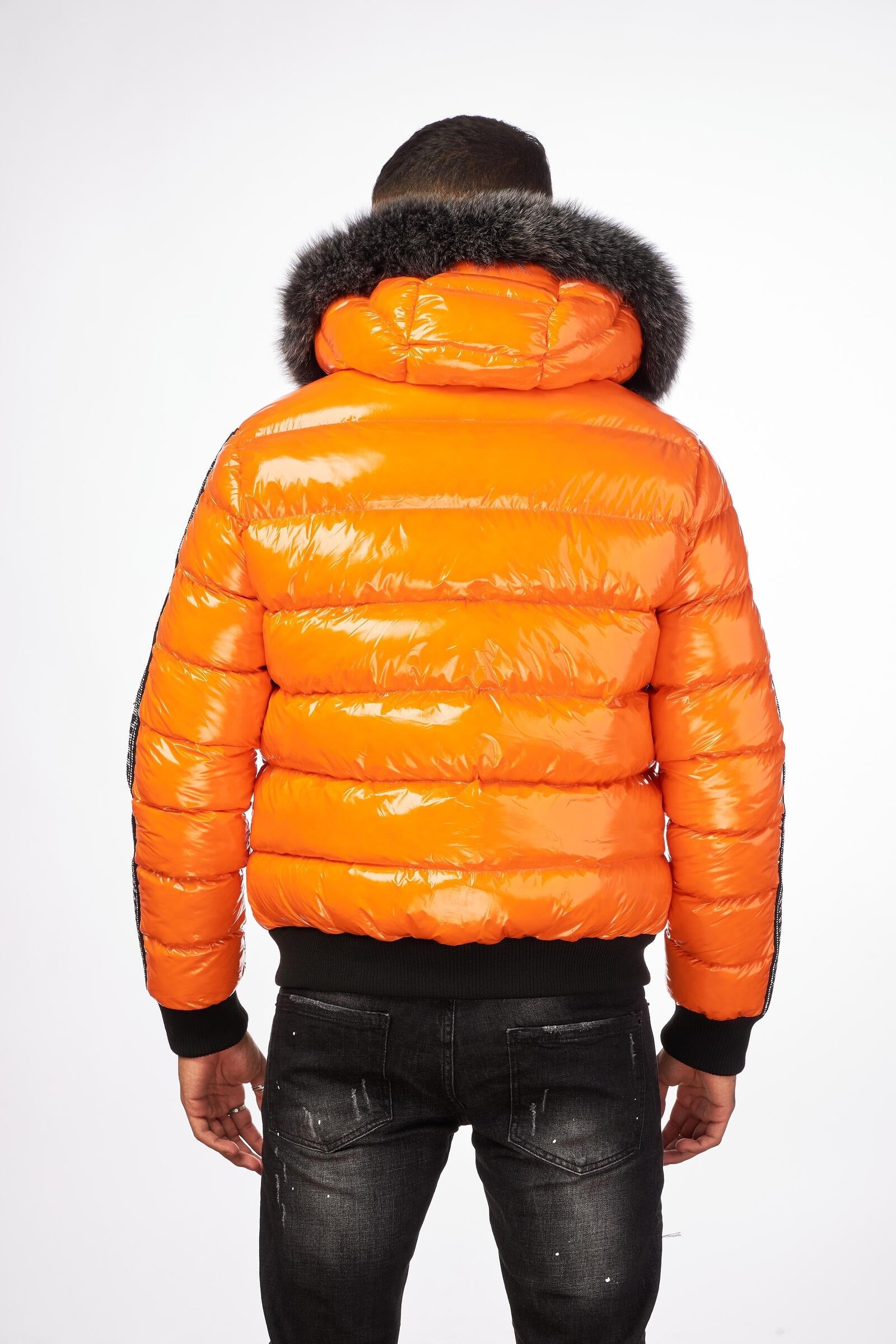 MEN’S NYLON JACKET WITH REAL FUR