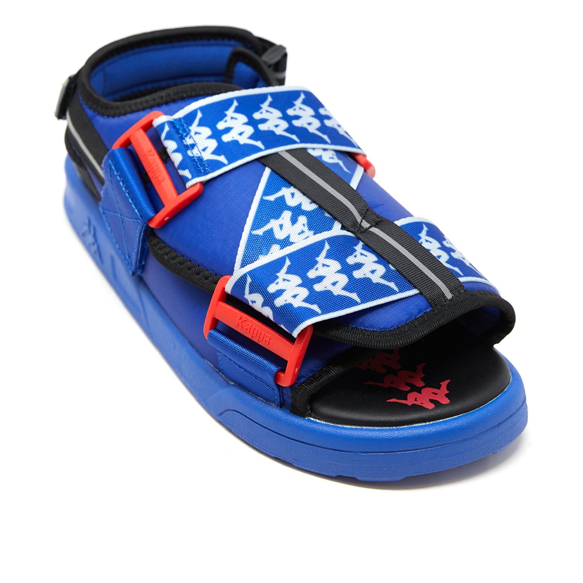 NWT Kappa Logo Tape Kalpi Unisex Sandals Blue Peacock / Red Toreador Size 8 454eb78848f218cb6b1f8f2f0e450e  main image 2