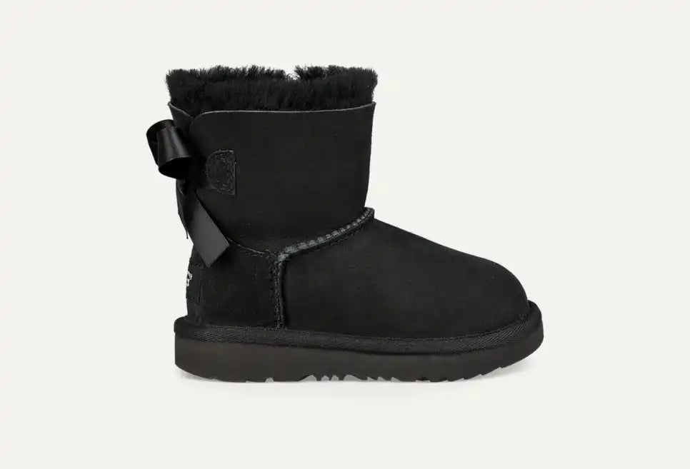 TODDLERS UGGS MINI BAILEY BOW II (BLACK)