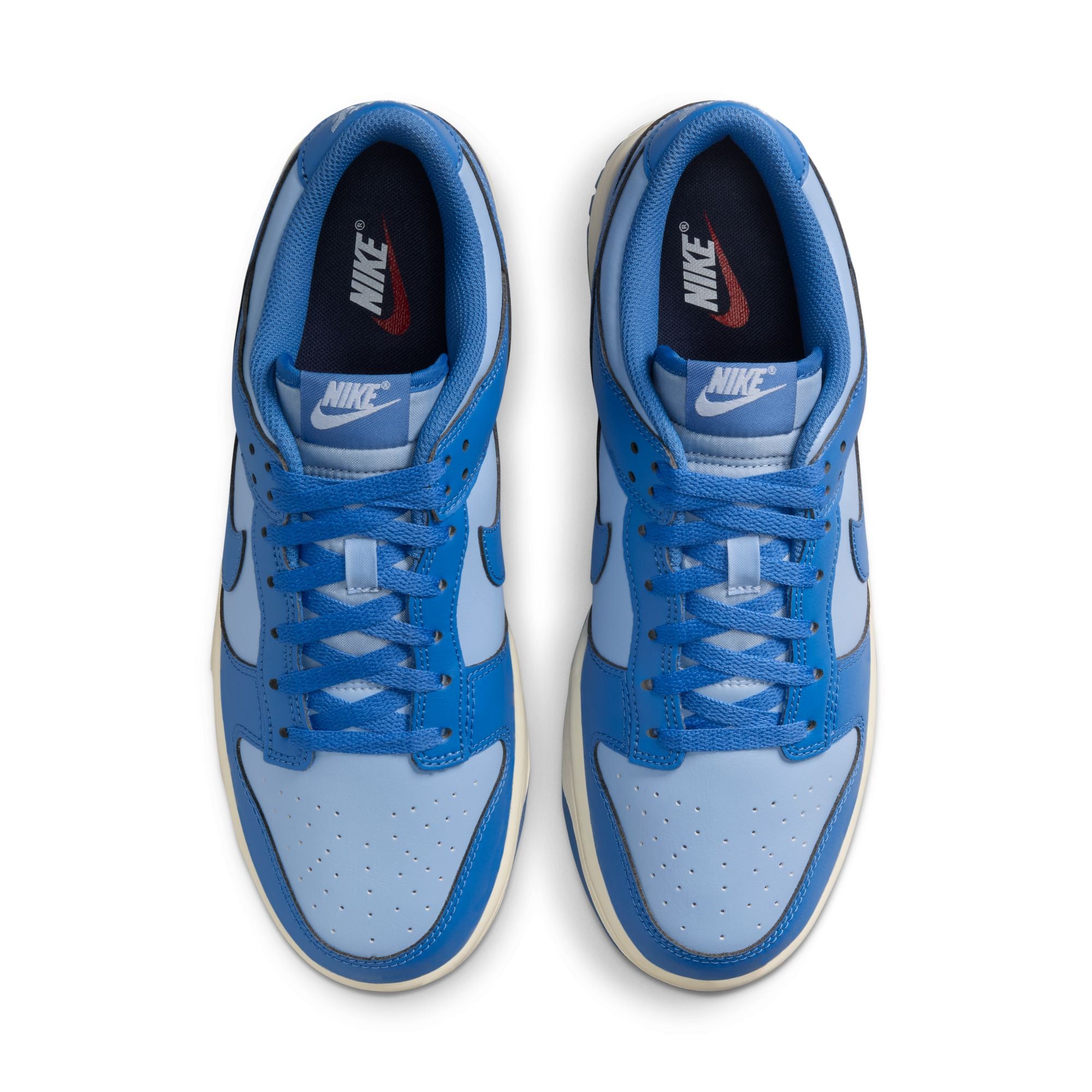 MENS NIKE DUNK LOW RETRO (PSYCHIC BLUE/STAR BLUE/SAIL)