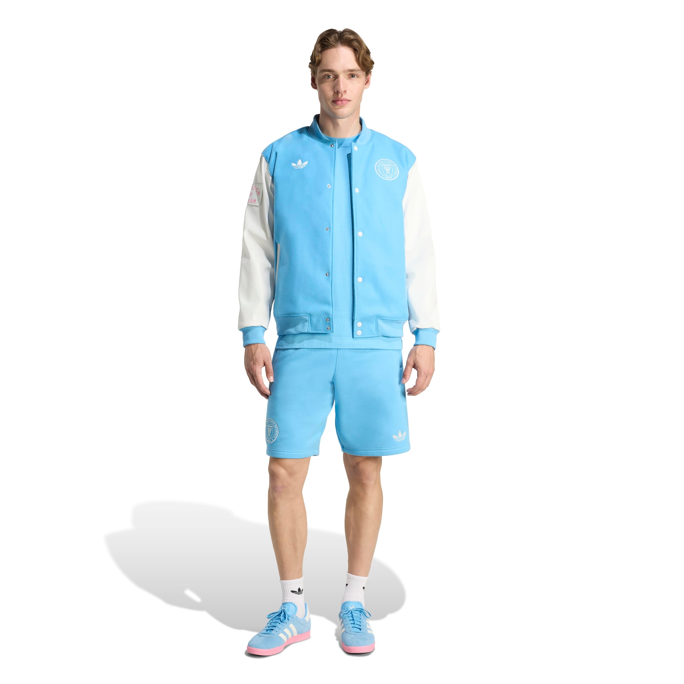 MENS ADIDAS ORIGINALS INTER MIAMI CF ANTHEM JACKET (SEMI BLUE BURST / WHITE TINT)